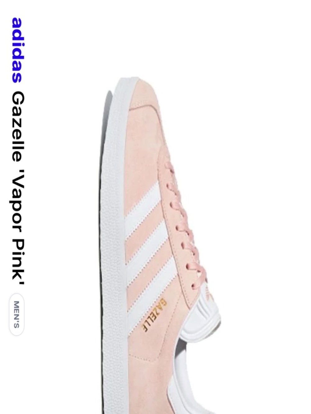 NWT adidas Gazelle Women’s Pink Suede Sneakers